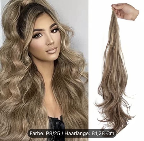 Haarteil zopf hellbraun - haarteil,