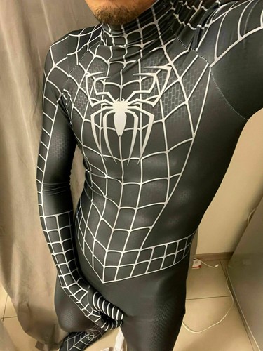 Schwarzes spider man kostüm - schwarzes, spider-man-kostüm