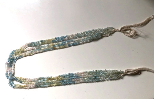 Aquamarin strang mehrfarbig - strang,