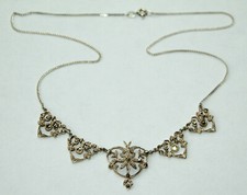 Silber Collier, Markasiten