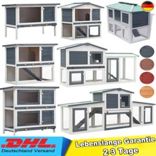 Kaninchenstall Massivholz