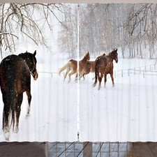 Winter Rustikale Gardine