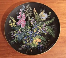 Wand Sammelteller Heidelbeeren Im Unterholz Porzellan Fabrik Carl Schuhmann 17cm