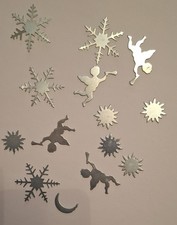 Streudeko Dekoration aus Metall Sterne Tischdeko  Weihnachten 