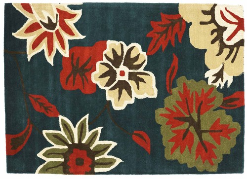 Teppich blüte wolle 160x230 - teppich,