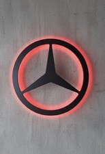 Mercedes logo led wand - logo,