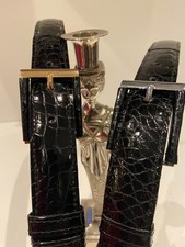 Krokodilleder Gürtel 3,2 cm