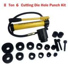 8T Hydraulik Blechstanze Lochstanze Zylinder Locheisen Punch Rohr Werkzeugstahl