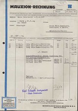 SAALFELD/SAALE, Rechnung 1937