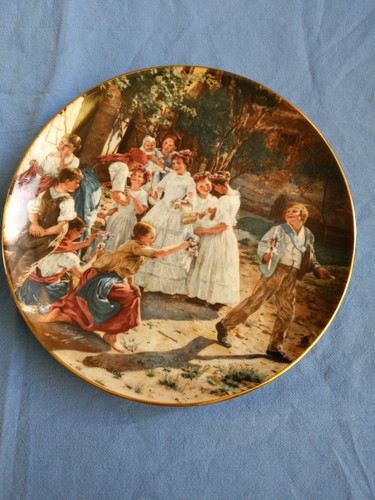 Lilien porzellan sammelteller - lilien,