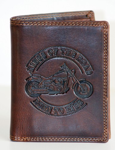 Herren leder geldbörse biker - herren,