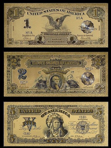 Usa banknoten set von 1899 - banknoten,