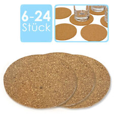 Korkuntersetzer Set Glasuntersetzer Rund Kork Flaschen Untersetzer ca. 10cm