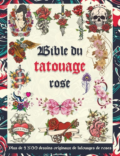 Bible tatouage rose 1 - bible,