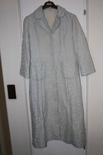 Damen Seiden Morgenmantel, Größe 44, hellblau, gesteppt, gebraucht