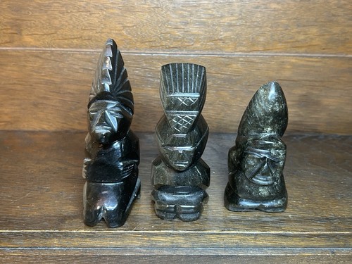 Vintage obsidian skulpturen - vintage,