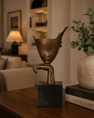 Bronze skulptur abstrakte - bronze,