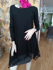 Winterkleid Spitze schwarz
