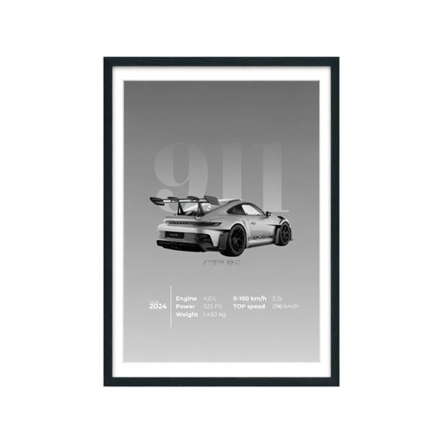 Porsche 911 gt3 poster - porsche, a4