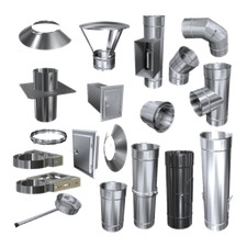 Edelstahl Schornstein Kamin