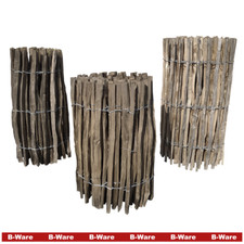 B-ware Staketenzaun Haselnusszaun rollzaun gartenzaun natur Haselnuss