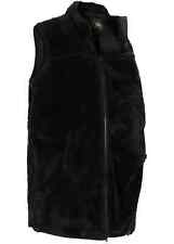 Teddy-Trageweste Umstands-Weste Gr. 44/46 Schwarz Damen-Jacke ohne Ärmel Neu*