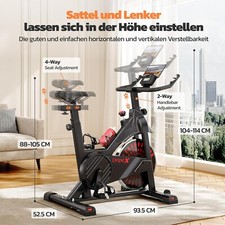 Trainings Fahrrad Indoor Fitness Speedbike Heimtrainer Ergometer Cycling 150 kg