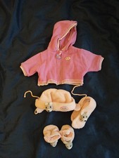 Baby Born Bekleidung Set Jacke Wintermütze  Schal Und Schuhe mit Maus Rosa