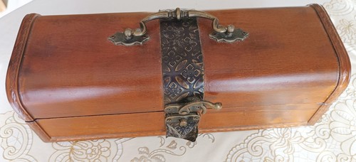 Alt holz schatulle - holz-schatulle, braun