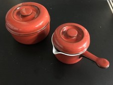 Thomas flammfester Topf mit Deckel und Kasserolle alt