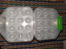 Eierbox Kunststoff Eierpappe Mehrweg Eierkarton Hühnereier für 12Stk