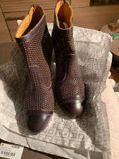 MOMA Barbour Nero STIEFELETTEN Damen SCHUHE italienische Handarbeit BRAUN GR: 38