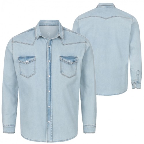 Rock creek herren jeanshemd - rock,