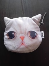 Mini Geldbeutel Katze Plüsch