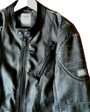 Jacke Leder Optik Bikerjacke