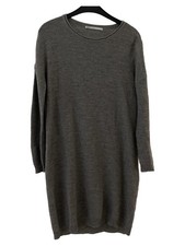 ONLY Strickkleid Damen Grau Gr. 38/M Rippstrick Freizeit Herbst/Winter