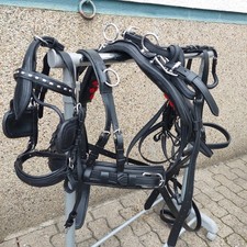 Top  Einspänner Leder Brustblatt Geschirr Mini Shetty  schwarz  quick out 