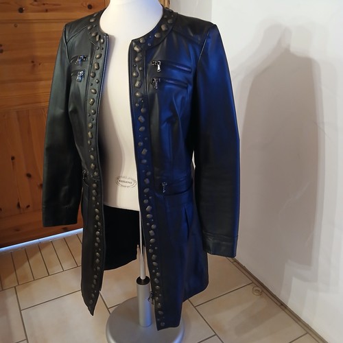 Lederjacke nieten 38 - lederjacke, nieten,