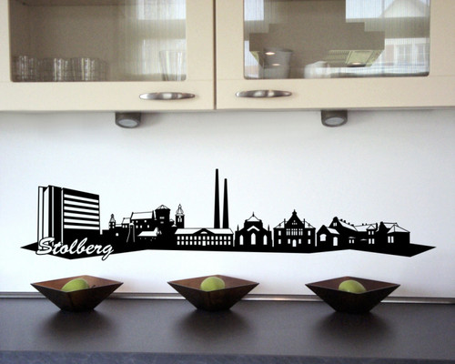 Wandtattoo stolberg skyline - wandtattoo,