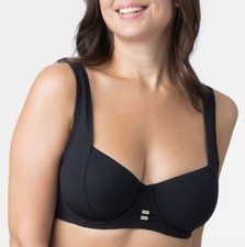 DORINA Tahiti Bikini-Oberteil Bügel weiche Microfaser breitere Träger schwarz