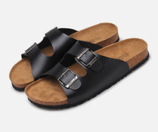 Herren Damen Pantoletten PU