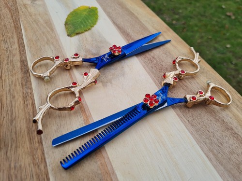 Antikes friseurscheren kit - antikes,