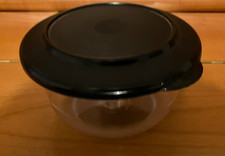 TUPPER:  " Tafelperle " transparente Schale, schwarzer Deckel, 450 ml