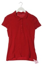 TOMMY HILFIGER Polo-Shirt Damen Shirt Gr. DE 34 rot Casual-Look