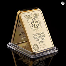 DEUTSCHE REICHSBANK GOLD BARREN DEUTSCHER ADLER EISERNES KREUZ