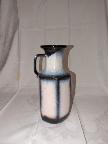 Karlsruher majolika blumenvase - majolika,