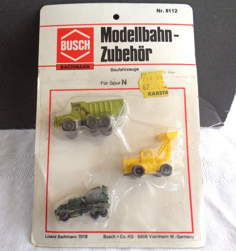 Busch 8112 baufahrzeuge - busch, 3x