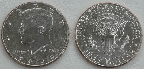 Usa kennedy half dollar - kennedy, 2005