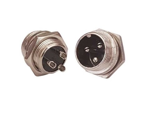 Xlr stecker polig panel - 3-polig,
