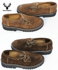 Kinder Trachtenschuhe dunkelbraun camel Echt Leder Haferlschuhe Trachtenlederhos